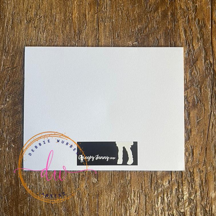 Creepy Greeting Card, Dolls gone wild, Back to School,