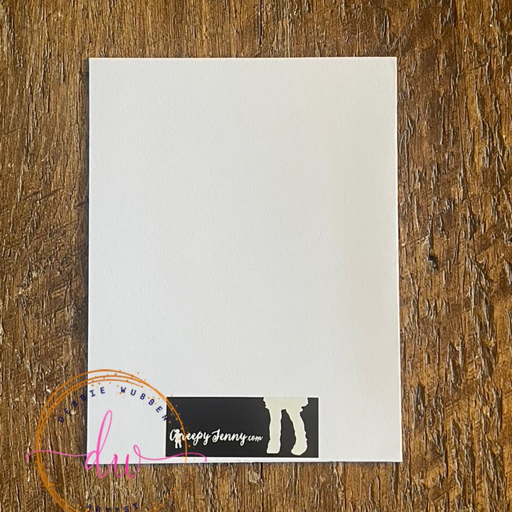 Creepy Doll Greeting Card