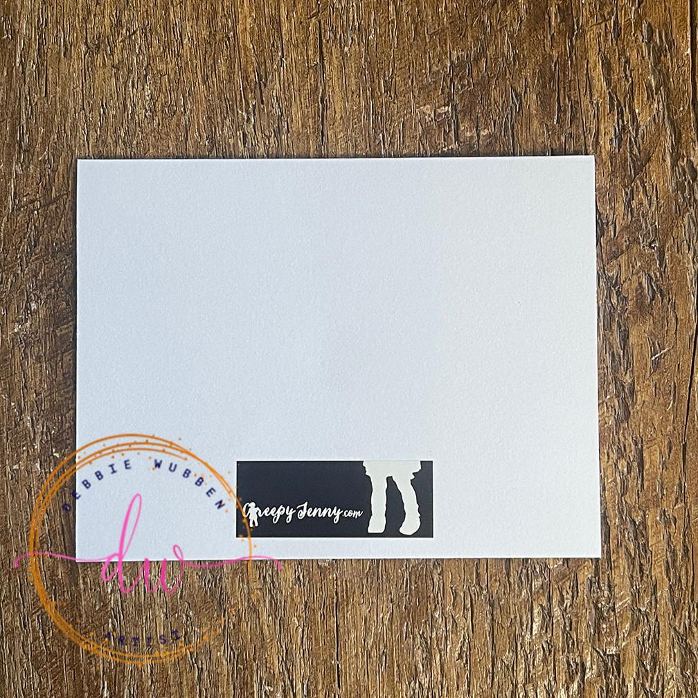 Creepy Birthday Card, Vintage Doll Party Invitation