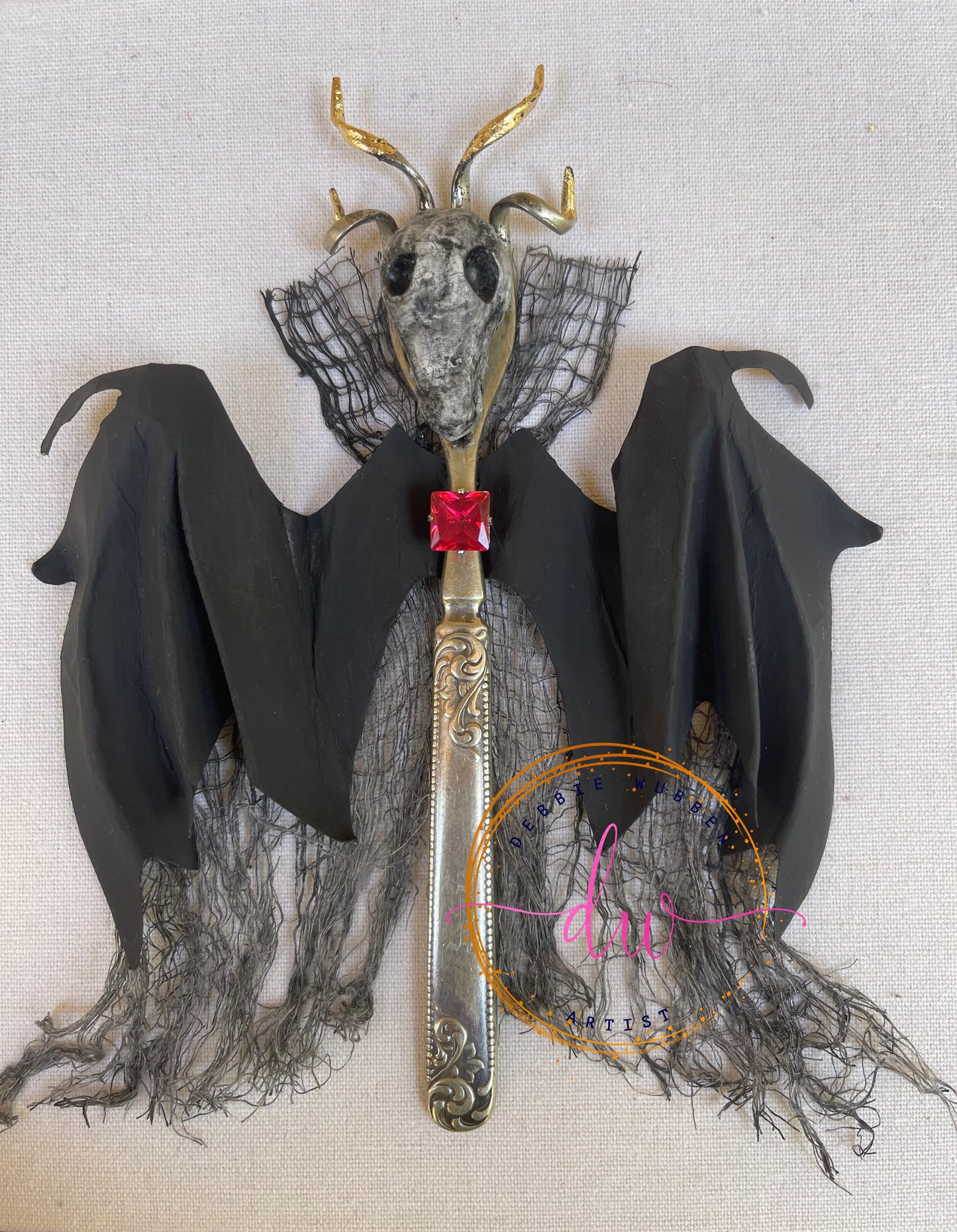 "Draco" goat-creature 6 vintage silver