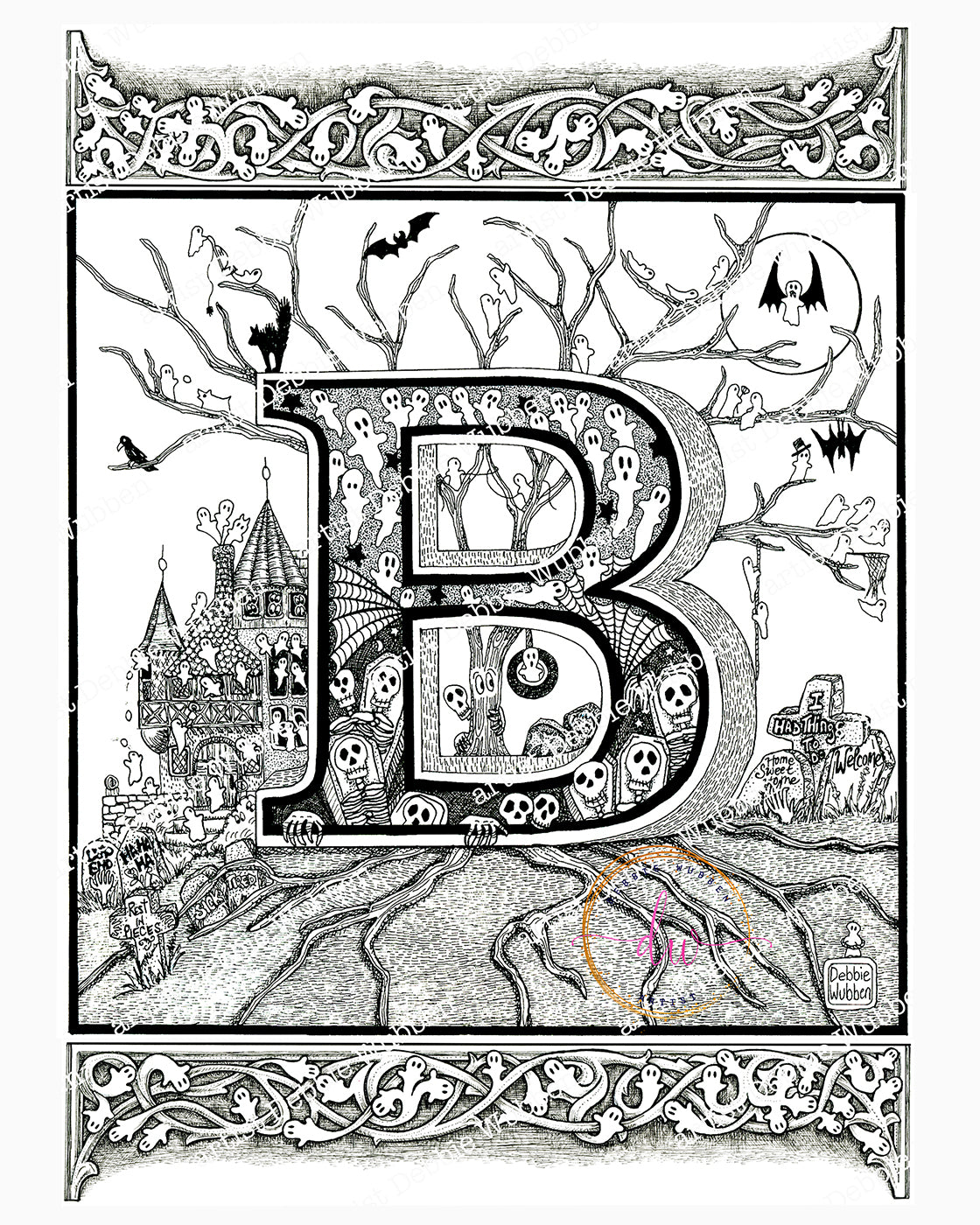 A Haunted Alphabet - Letter "B"