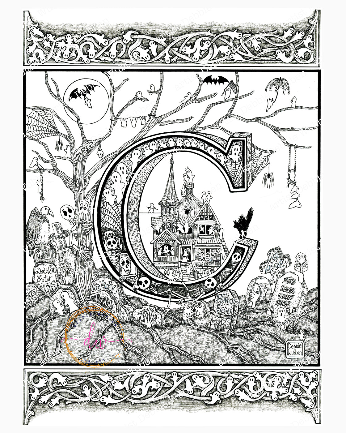 A Haunted Alphabet - Letter "C"