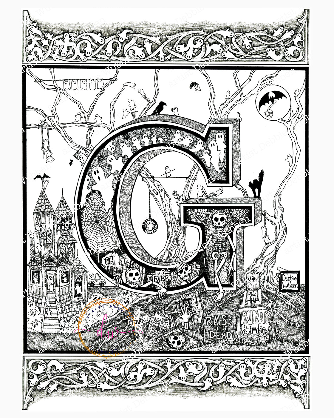 A Haunted Alphabet - Letter "G"