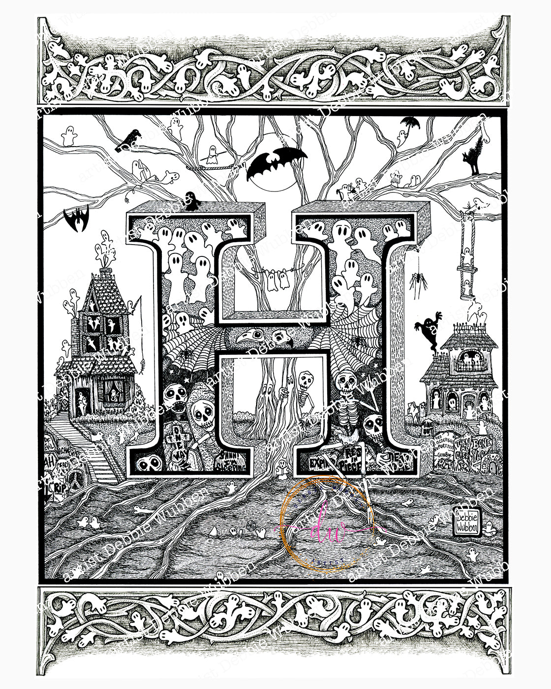 A Haunted Alphabet - Letter "H"