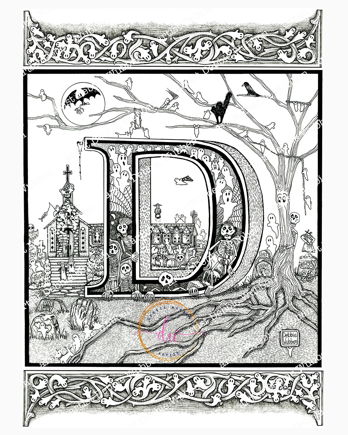 A Haunted Alphabet - Letter "D"