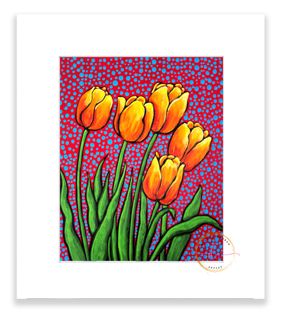 Tulips & dots