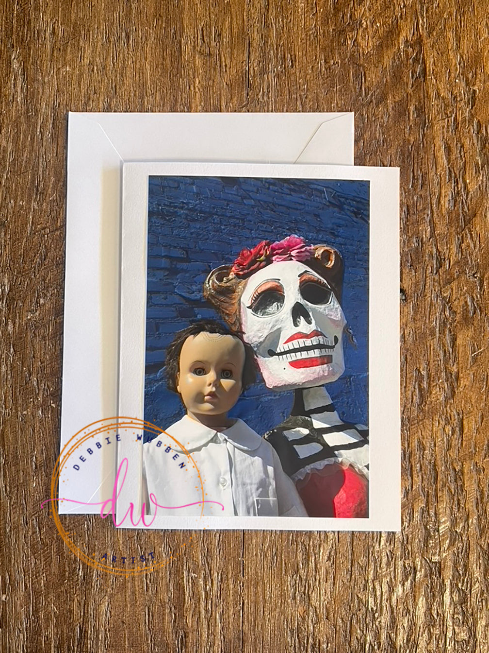 Day of the Dead Card, Dia de Los Muertos, Creepy Doll Greeting Cards