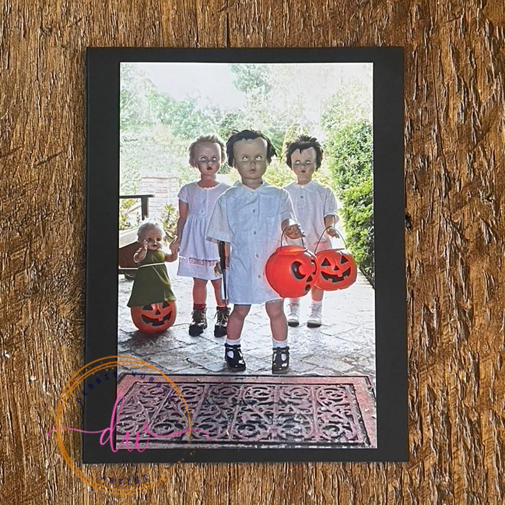 Creepy Greeting Card, Halloween Fun, Trick or Treat