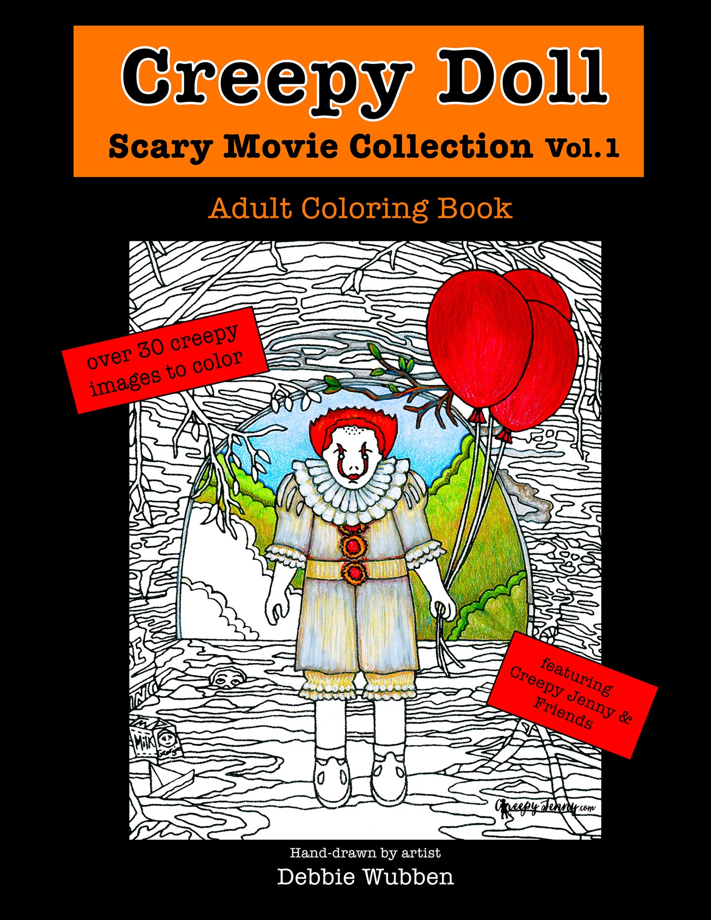 Creepy Doll coloring book