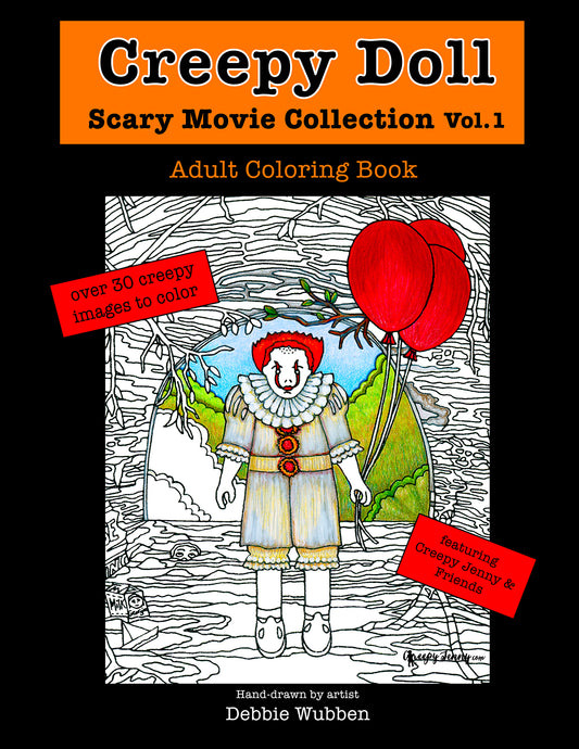 Creepy Doll coloring book