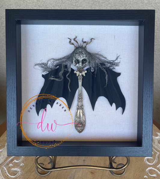 SOLD**"Lilibat" bat-creature 2 vintage silver