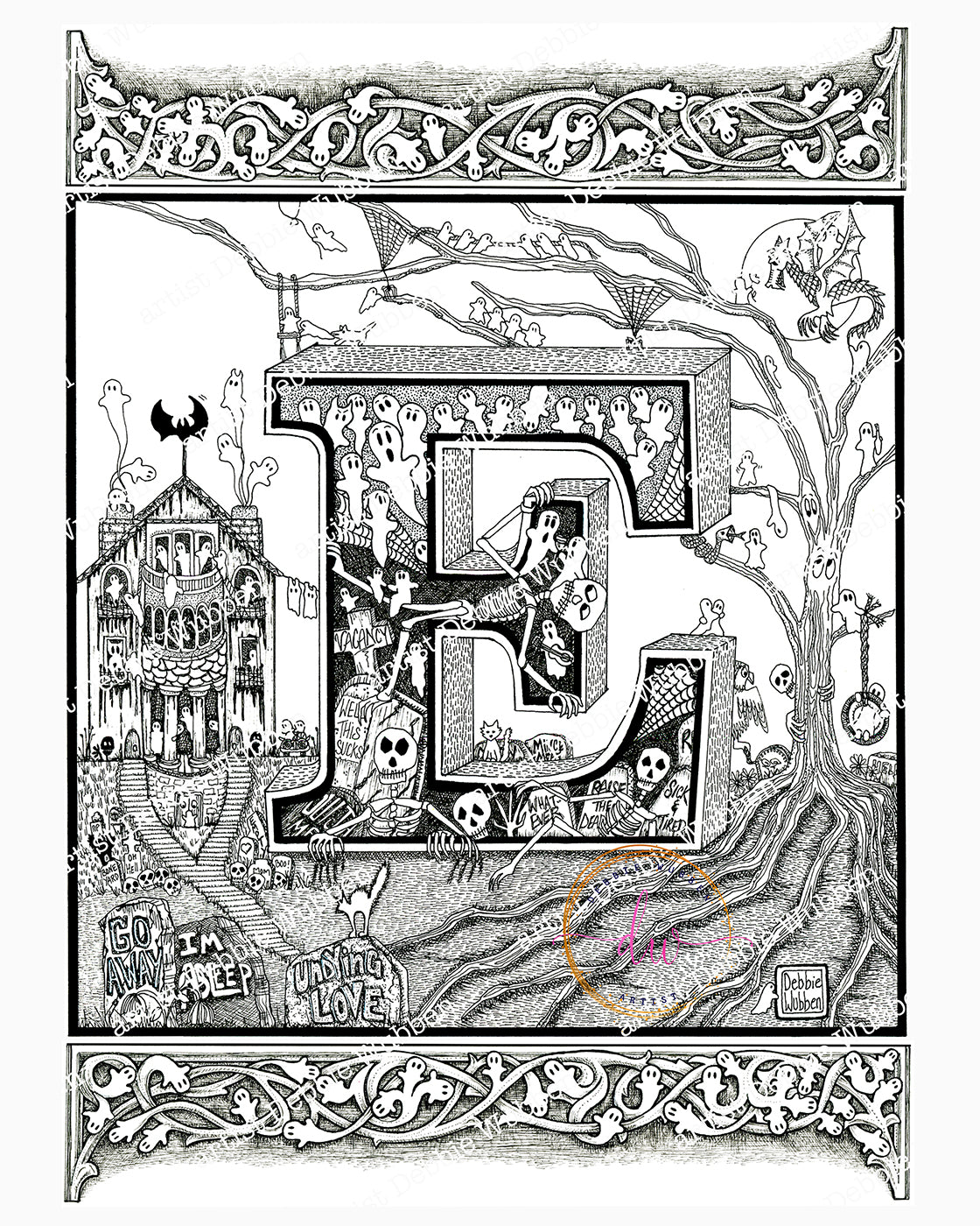 A Haunted Alphabet - Letter "E"