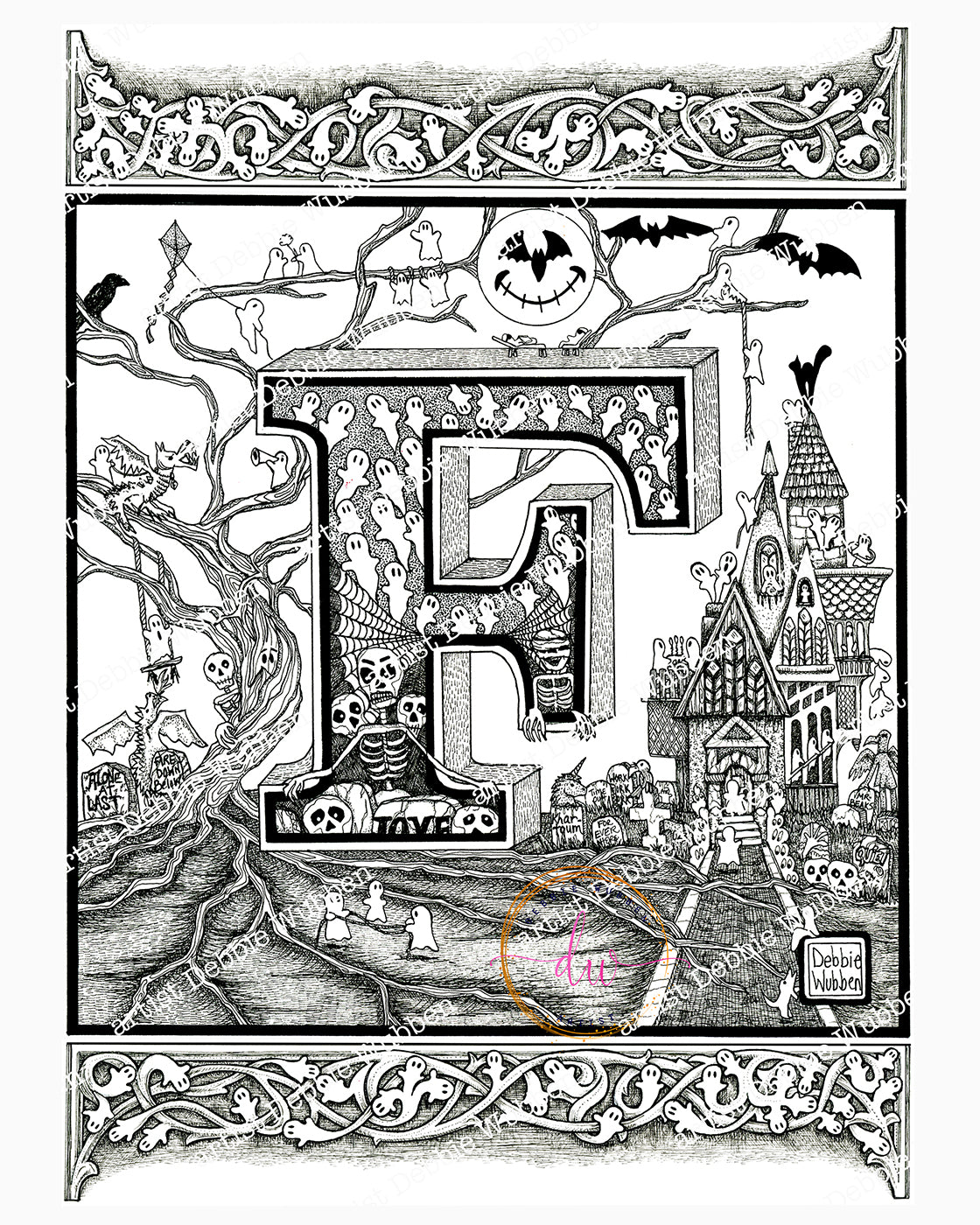 A Haunted Alphabet - Letter "F"