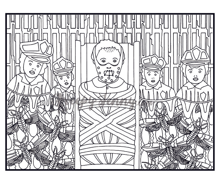 Creepy Doll coloring book