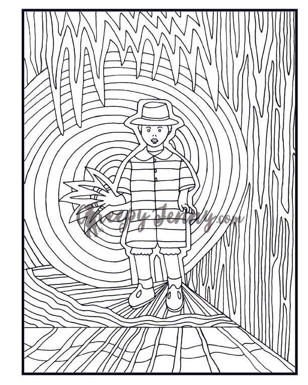 Creepy Doll coloring book