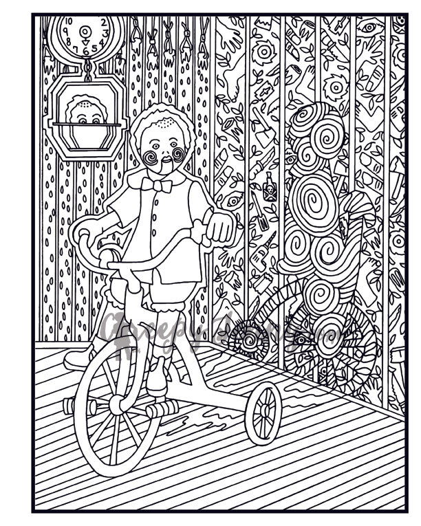 Creepy Doll coloring book